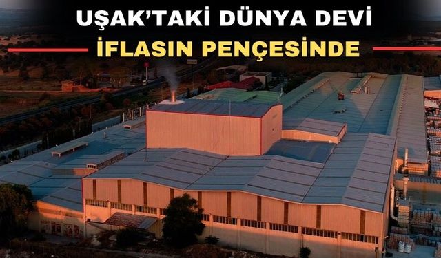 Uşak’ta bulunan dünyanın 5. büyüğü iflasın eşiğinde