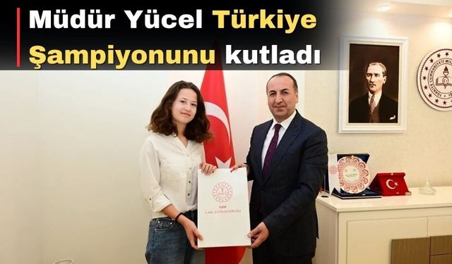 Uşak’ın gururu Türkiye 1. Elif’e tebrik