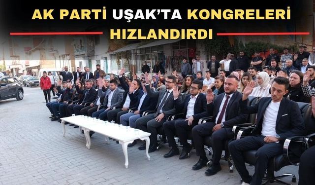 AK Parti Uşak Gençlik Kolları kongreleri 4 ilçede tamamlandı