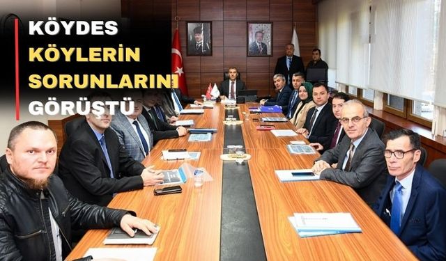 KÖYDES’te Uşak’ın köy sorunları görüşüldü