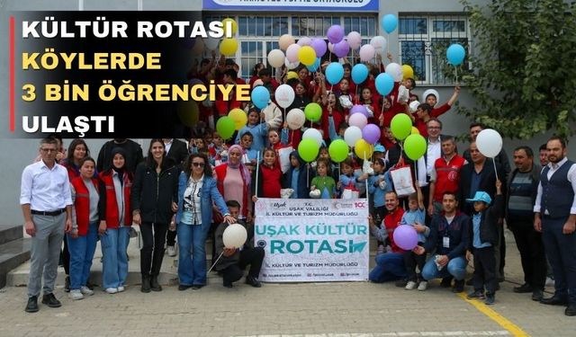 Uşak'ta köy okulu öğrencileri "Kültür Rotası" etkinliklerini sevdi