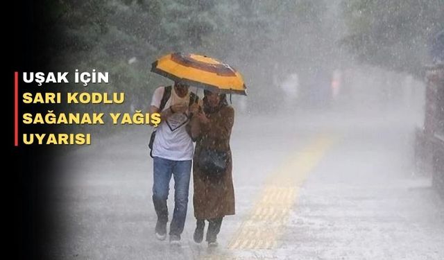 Yarın Uşak için kuvvetli yağış uyarısı