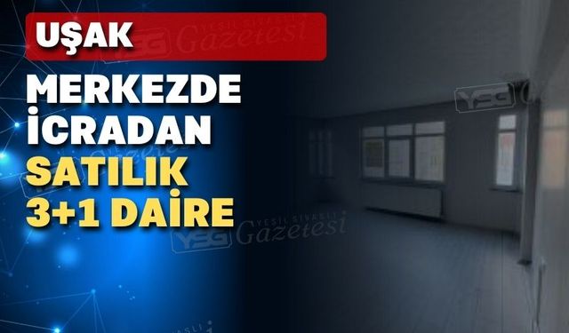 Uşak merkezde icradan satılık 3 katlı bina