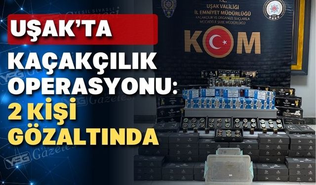 Uşak’ta 4 ayrı yere kaçak tütün operasyonu