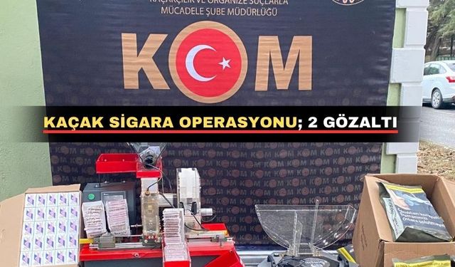 Uşak polisi kaçak sigara ve tütün ele geçirdi