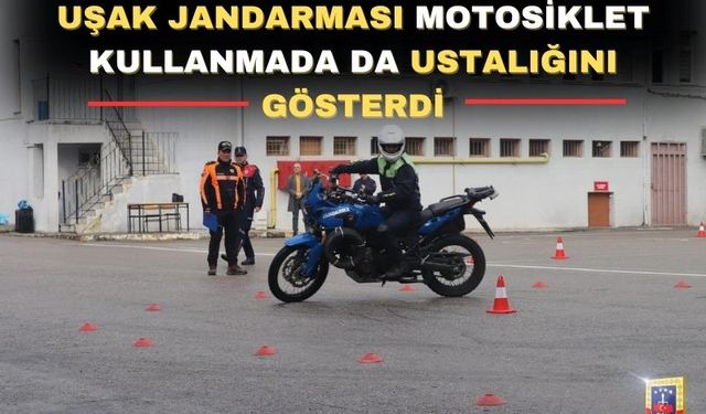 Uşak jandarmasına“Güvenli Motosiklet Kullanımı Eğitimi”