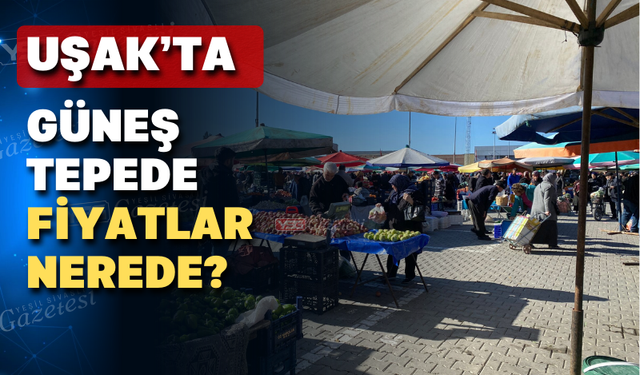 Uşak’ta yaz gününü andıran hava pazarda fiyatları etkiledi mi?