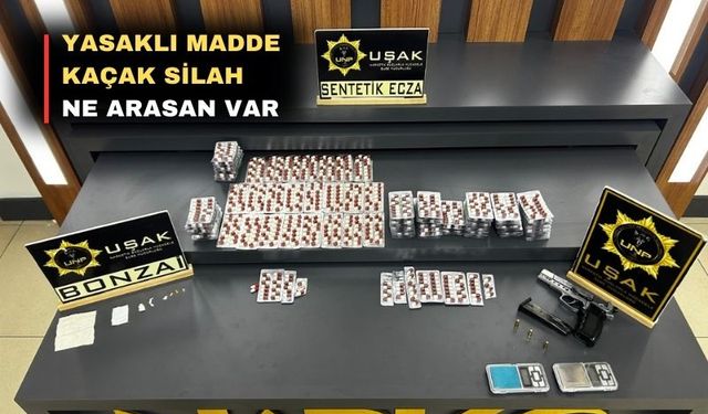 Uşak’ta yasaklı madde ticareti yapan 7 kişi tutuklandı