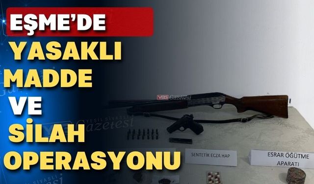 Uşak jandarması Eşme ilçesinde operasyon düzenledi