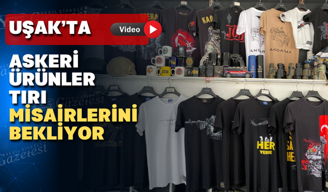 Askeri ürünlerin yer aldığı Jöak Store Tırı Uşak’ta