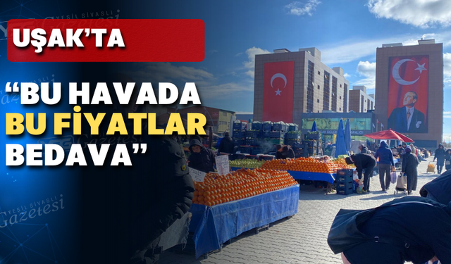 Uşak pazarında fiyatlar düşmek için havaların soğumasını bekledi