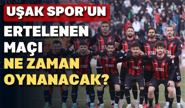 İnegöl Kafkas Spor-Uşak Spor maçının tarihi belli oldu