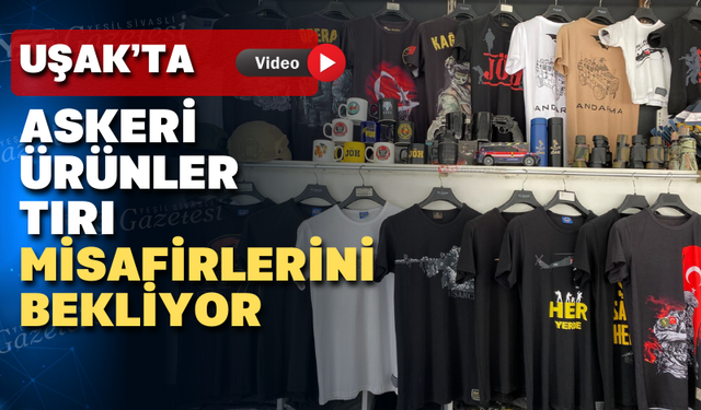 Askeri ürünlerin yer aldığı Jöak Store Tırı Uşak’ta