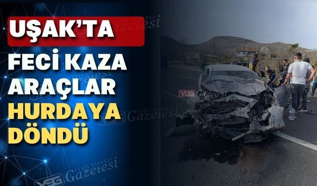 Uşak’ın Ulubey ilçesinde trafik kazası: 1’i Ağır 3 yaralı