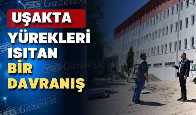Uşak Milli Eğitim Müdürü Yücel’den güzel bir tevazu örneği