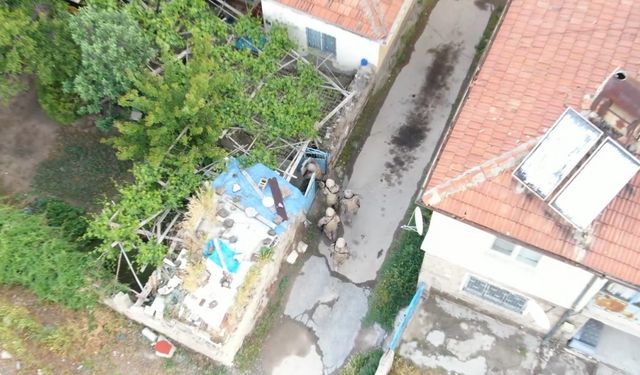 130 polisle eş zamanlı yasaklı madde operasyonu