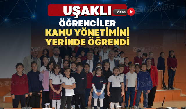 Minik Vatandaşlar Uşak İl Genel Meclisi’ni Ziyaret Etti