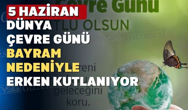 Uşak Çevre Gönüllüleri 5 Haziran Dünya Çevre Günü’nü kutladı