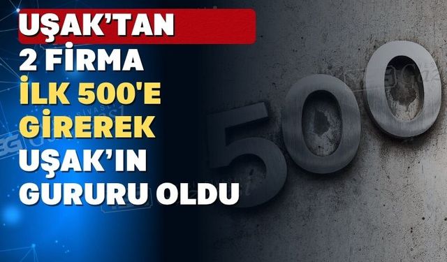 Türkiye’nin 500 Büyük Sanayi Kuruluşu arasında 2 Uşak firması yer aldı