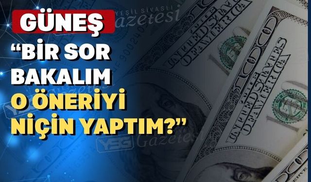 Uşak Vekili Güneş o önerisini vatandaşın selameti için yapmış