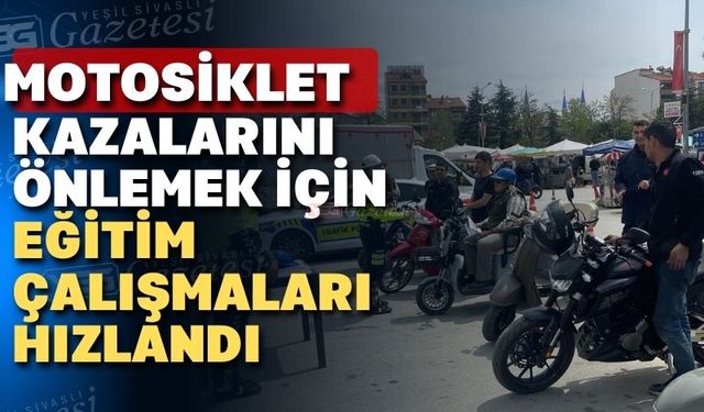 Uşak’ın Eşme ilçesinde motosiklet sürücüleri için eğitim