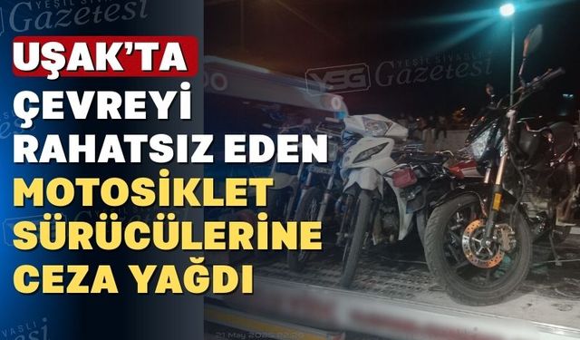 Uşak’ta gürültücü motosikletler toplandı