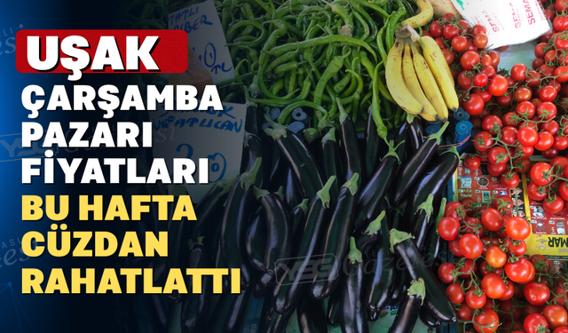 Uşak Çarşamba Pazarında Fiyatlar Bi Öyle Bi Böyle