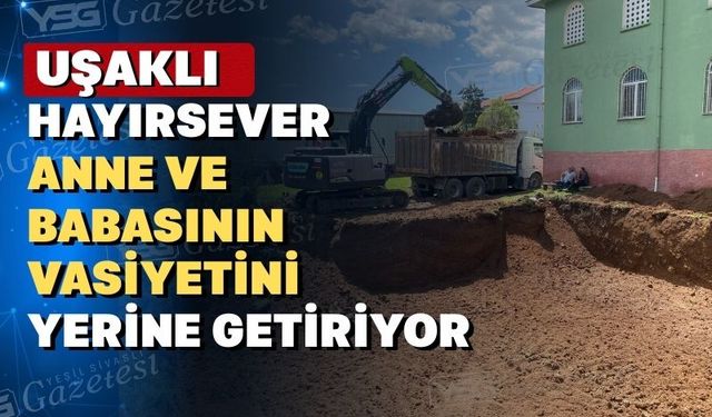 Uşaklı Hayırsever iş insanı okul yapımına başladı