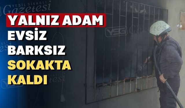 Uşak’ın Eşme ilçesinde yanan ev oturulamaz hale geldi