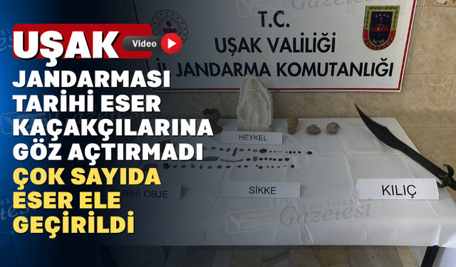 Uşak Jandarması Tarihi Eser Kaçakçısına Vurgun Yaptı