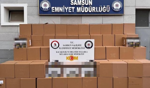 2 milyon 862 bin adet kaçak makaron ele geçirildi