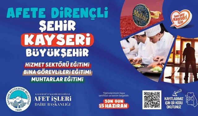 Afetlere karşı toplum müdahale eğitimlerinde kayıtlar uzatıldı