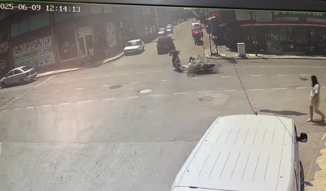 Çarpmayayım derken kaza yaptı