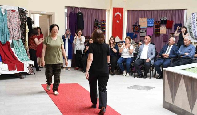 Ev hanımları kursla terzi oldu