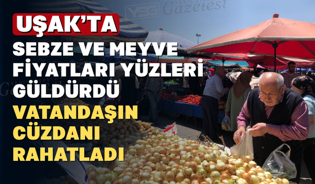 Uşak Çarşamba Pazarı Enflasyona Direniyor: Fiyatlar Düştü