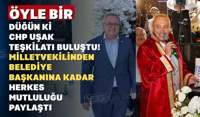 CHP Uşak Teşkilatı Eski Dostuna En Mutlu Gününde Eşlik Etti