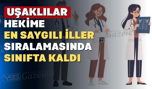 Hekime saygılı iller sıralamasında Uşak kaçıncı?