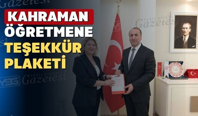 Uşak’ta öğrencisini kurtaran öğretmene teşekkür