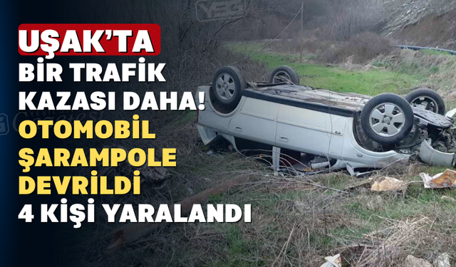 Yaşlı sürücünün kullandığı araç kontrolden çıktı: 4 yaralı
