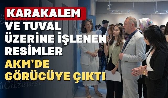 Uşak’ın küçük ressamı ilk kişisel sergisini açtı