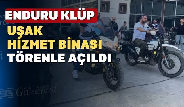 Uşaklı motosikletliler en yavaş motosiklet yarışması yaptı