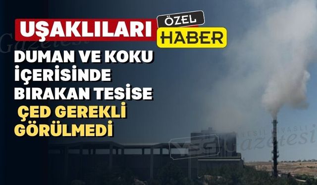Uşaklılar pis koku ve dumandan rahatsızmış Bakanlığa ne?