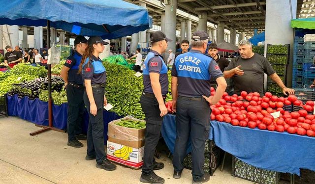 Zabıta pazar fiyatlarını denetledi