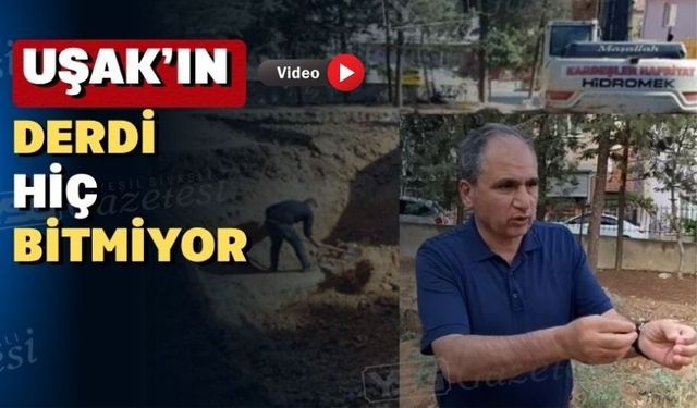 Uşak Elmalıdere ASM'nin boru derdi bitmiyor
