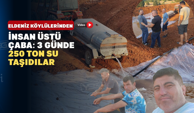 Eldeniz Köylüleri Yangının Acısını Unutmadı ‘Kırmızı Göl’ Projesini Tamamladı