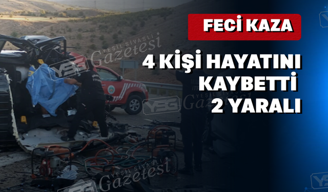 Katliam gibi kaza  4 Kişi Hayatını Kaybetti, 2 yaralı