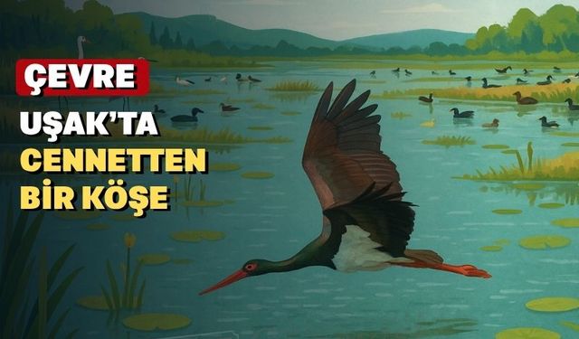 Uşak’ta yeni bir kuş cenneti oluştu