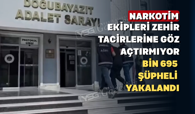 Uşak Dahil 73 İlde "Yasaklı Madde" Operasyonu: Bin 695 Şüpheli Yakalandı