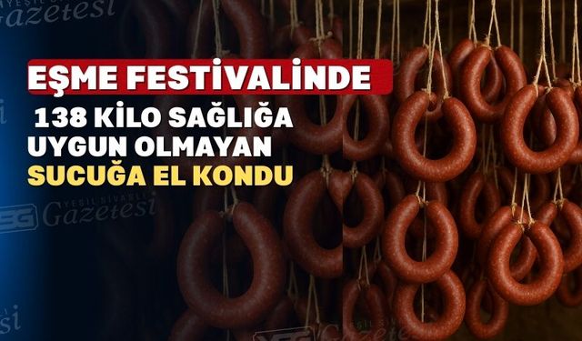 Uşak’ta yine sağlıksız sucuk yakalandı