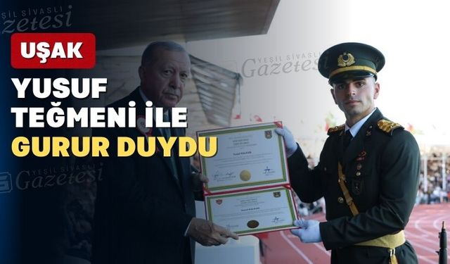 Kara Harp Okulu birincisi Yusuf teğmen Uşak’ın gururu oldu